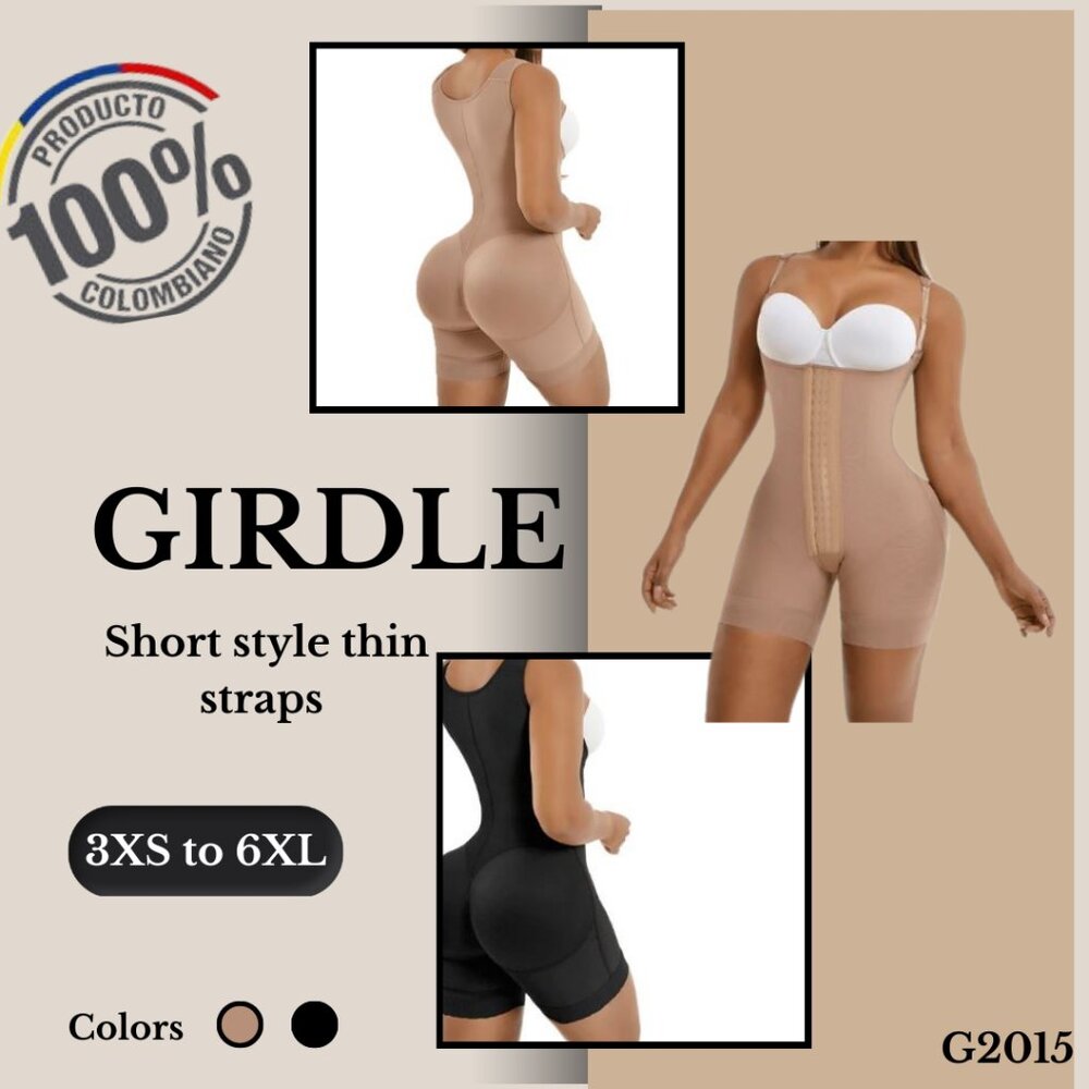 Colombian Girdles Short style thin straps